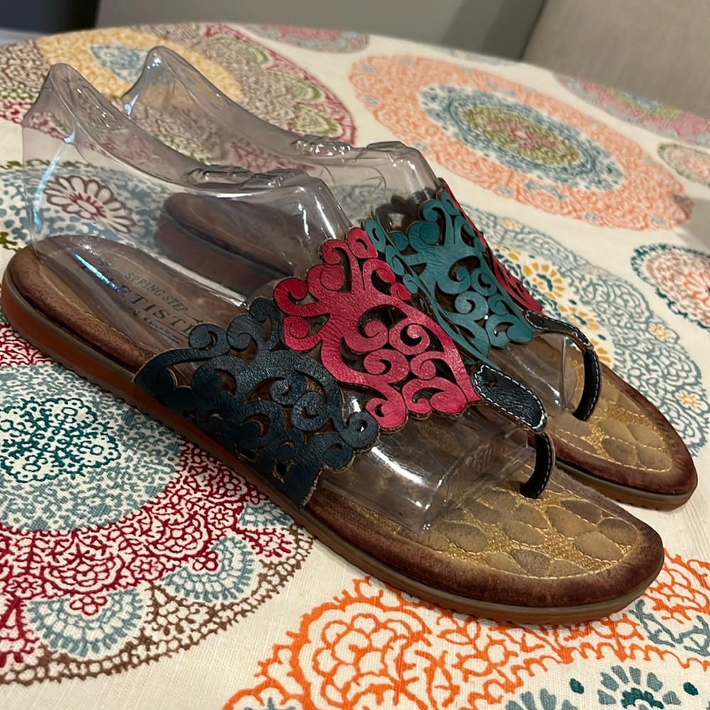 Spring Step Multicolor Sandals - image 4